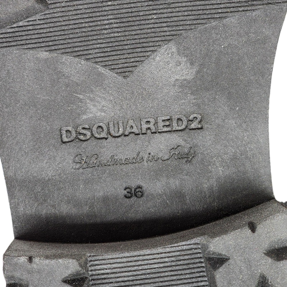 Dsquared2 Icon Clubbing Combat Boots Black 36 (6 US) $880 - Picture 8 of 8